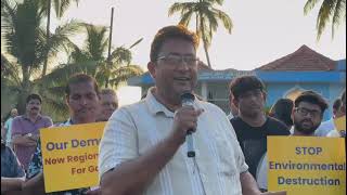 Goan Reporter Activists speaking at a meeting in Chinchinim on Regional Plan issue [upl. by Elora]