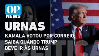 Eleições nos EUA Kamala votou por correio saiba quando Trump deve ir às urnas l O POVO NEWS [upl. by Aisyle]