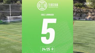 Resum Gols Tercera RFEF Grup VI Jornada 5 [upl. by Chesney]