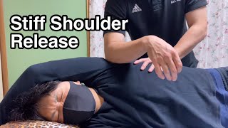 Myofascial release for posterior shoulder [upl. by Mcarthur743]