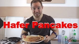 Hafer Pancakes mit 4 Zutaten [upl. by Nhtanhoj]