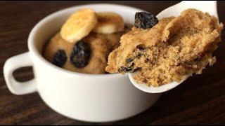 Microwave Banana Cake  Easy amp Healthy Mug Cake Recipe  Ems Kitchen [upl. by Krause]