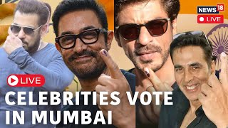 LIVE  Maharashtra Elections 2024  Celebrities Cast Their Vote  Salman Khan  Shahrukh Khan  N18L [upl. by Aneetsyrk]