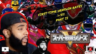 SUPER SENTAI FIRSTTIME HENSHIN RATES FROM 15  PART 2 GOGO V  ZYUOHGER  RichieREACTS [upl. by Roobbie]