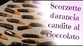 Scorzette darancia candite al cioccolato [upl. by Zedecrem]