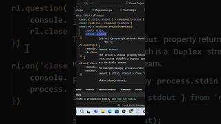 taking input from user in javascript  readline module in node js  lazzycodetech coding [upl. by Peterec]