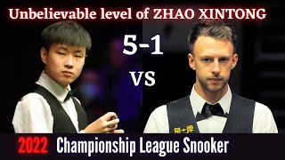 German Masters 2022  unbelievable level of ZHAO XINTONG VS Judd Trump 51 [upl. by Stilwell]