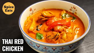 CHICKEN THAI RED CURRY  THAI RED CURRY WITH CHICKEN  THAI RED CURRY [upl. by Cleodel142]