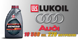 Lukoil Genesis Armortech 5w40 отработка из Audi 10 568 км 220 моточасов бензин  турбо [upl. by Adav]