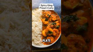 Spicy King Prawn Curry while working from home prawns lunch food [upl. by Bronwen]