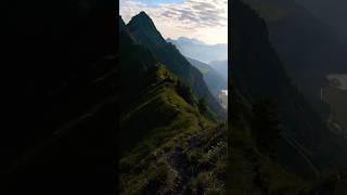 Ridge walk 🤩 mountains swissalps hikingadventures [upl. by Daigle749]