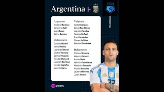 CONVOCADOS SELECCION ARGENTINA afa futbol seleccionargentina [upl. by Nnylav]