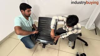 How to Assemble Ergonomica Tulip Mesh Chair  Office Chair Installation Guide [upl. by Anirbys]