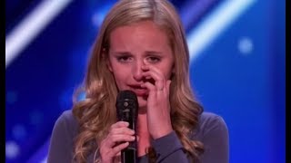 Evie Clair EMOTIONAL Teen Sings quotArmsquot by Christina Perri For Her Dad with Cancer on AGT [upl. by Tyree513]