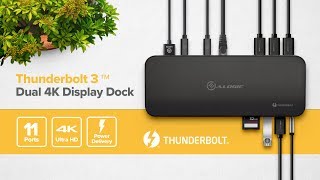 ALOGIC Thunderbolt Dual 4K Display Docking Station [upl. by Znieh]