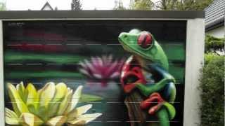 Berlin Graffiti Auftrag Timelapse  Frog [upl. by Alyled]