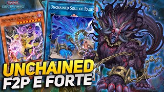 UNCHAINED DESACORRENTADO FAZENDO LINK COM OS MONSTROS DO OPONENTE  YUGIOH DUEL LINKS [upl. by Golda]