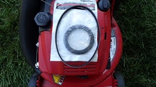 Snapper Big Six Ninja Lawn Mower NFRP216012E  Replacing Drive Ring amp Transmission BeltJuly 122016 [upl. by Ilyse205]