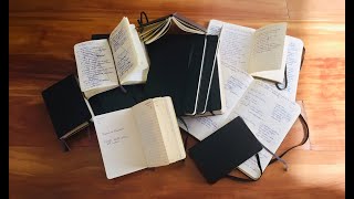 Almost 20 YEARS of Moleskine Notebooks [upl. by Eca591]