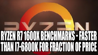 AMD Ryzen R5 1600X CPUZ Benchmarks  Faster Than Intels 6800K [upl. by Primavera964]