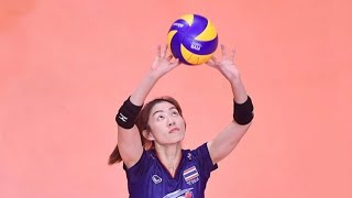 Nootsara Tomkom ● Crazy Setter Skills in Volleyball [upl. by Saduj]