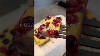 Ovocný koláč 🍰🫐 recept food foodie cake baking [upl. by Lipsey]