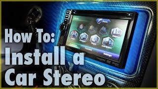 How To Install a Car Stereo Single amp Double DIN  Car Audio 101 [upl. by Merth]