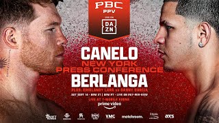 Canelo Alvarez Vs Edgar Berlanga New York Launch Press Conference [upl. by Stander10]