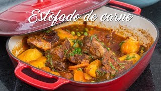 COMO PREPARAR ESTOFADO DE CARNE FACILITO  COMIDA PERUANA  RECETA DE ACOMERPE [upl. by Dnomyad]