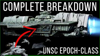 Epochclass Heavy Carrier COMPLETE Breakdown Halo UNSC Ships Explained [upl. by Sharman]