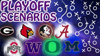 College Football Playoff Scenarios Entering Champ Week Whos In [upl. by Johanna]