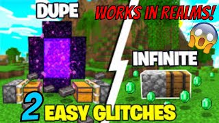 Minecraft 2 WORKING OP DUPLICATION GLITCHES  121 works in Realms [upl. by Haggi627]