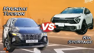 Kia Sportage vs Hyundai Tucson 65 phút giúp bạn phân biệt 2 xe này  GearUp Headon [upl. by Perl]