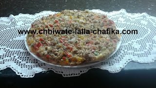 بيتزا بدون فرن لذيذة و اقتصادية و سهلة التحضير pizza sans four très délicieuse [upl. by Eatnoj576]