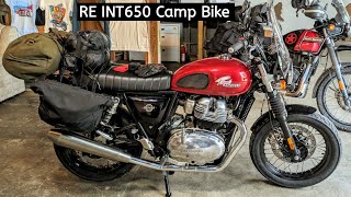 Camping Setup on RE Interceptor 650  For the Long Ride  Wahoo [upl. by Ecilef]