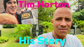 FAMOUS GRAVES  Tim Horton  The Story of his Life  Restaurants His Grave and House [upl. by Erehs254]