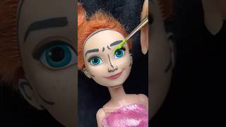 Following Barbie makeup Vlog on my Doll🩷💄 shorts barbie art makeup [upl. by Odlawso365]