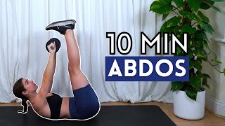 10min Exercices Abdos Avec Haltère [upl. by Lebam]