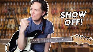 5 easy riffs to show off your skills in the guitar store [upl. by Macnamara]