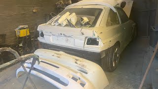 FORD ESCORT COSWORTH REPLICA part 5 fake Cossie  Including archived progress and turbo conversion [upl. by Anetta215]