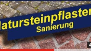 Natursteinpflaster Sanierung  Reinigung  Anleitung von einem Profi 👌😎👍 [upl. by Akkin695]