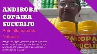 Andiroba Copaiba Sucuriju  Antiinflamatorios Naturais [upl. by Winonah]