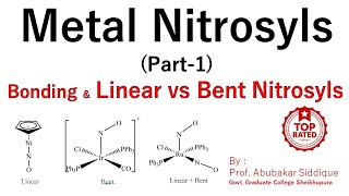 Metal Nitrosyls Part1 Bonding  Linear amp Bent NO Groups [upl. by Ellenuahs596]