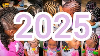 🔥2025 Little Girls Cornrows Kids Hairstyles To Look Forward To  Latest kids Braids with Cornrows 💯 [upl. by Mamie]