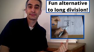 Fun Alternative Way to do Long Division that really works Division by Chunking [upl. by Ahsetan800]