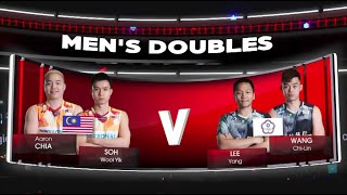 Badminton highlight 2023 I Aaron ChiaSoh Wooi Yuk vs Lee YangWang Chi Lin [upl. by Tadashi]