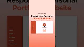 Responsive Portfolio Website HTML CSS JavaScript [upl. by Sedecrem738]