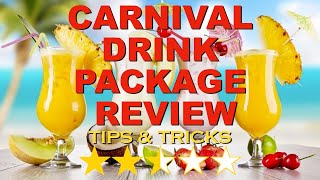 Carnival Drink Package Review With Tricks  DO NOT BUY BEFORE WATCHING [upl. by Ecinnaj]