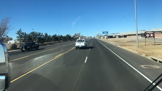 Crossing from Texas into New Mexico near Texline Texas on Highway US 87 [upl. by Rizas]