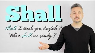 Lesson on how to use modal verb SHALL Shall we go out this evening [upl. by Annasiul]